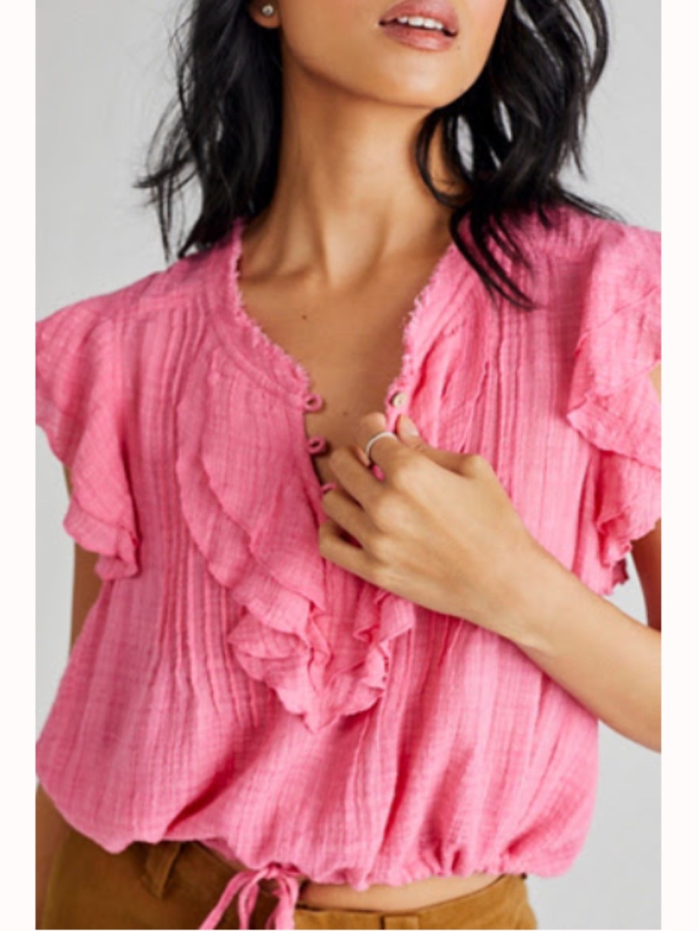 Free People One Naya Top. Medium - Pink